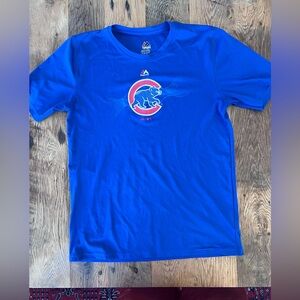 Majestic Cubs Blue Graphic Tee